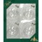 Christmas by Krebs 4ct Clear Shiny Christmas Ball Ornaments 3.25" (80mm)